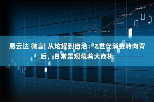 易云达 微言| 从炫耀到自洽：Z世代消费转向背后，日常景观藏着大商机